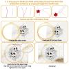 BEUNITONE 4 Set Skull Embroidery kit for Beginners Flower Starter Kits Halloween Skull with Flowers DIY Needlepoint Kit for Adults with Instruction Rose Skull Handmade Embroidery Kits for Gifts view 3