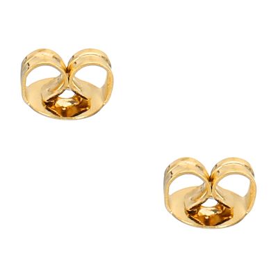 PATIKIL 2 Pcs Earring Backs, 14K Gold Locking Earring Backs Replacements Hypoallergenic Metal Earring Stopper Secure Locking Charm for Studs, Heavy Droopy Earrings, Gold
