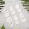 Chewtoyo 12 Pcs Potted Plant Polymer Clay Cutter Set, Earrings Jewelry Making DIY Shaping for Polymer Clay Plastic Clay Earring Molds Maker Kit view 2