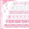 Chitidr 6 Rolls 30 Yard Winter Wired Ribbon 2 Inch Snowflake Snowman Ribbon Winter Swirl Burlap Wonderland Gift Wrapping Thread for Tree Topper Wreath DIY Craft Bow Decor(Snowflake,Pink, White) view 2