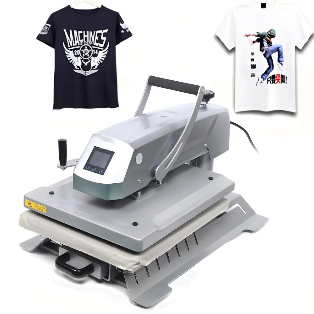 Auto Heat Press Machine, 16" x 20" Professional Swing Away Digital T-Shirt Heat Press Sublimation Clamshell Base Smart Transfer Machine for T Shirts, Sublimation, Heat Transfer Projects