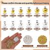 250Pcs 6mm 18K Gold Filled Spacer Beads for Jewelry Making, Smooth Round Beads for Bracelet, Seamless Ball Beads Brass Loose Beads Metal Beads for DIY Summer Hawaii Layered Necklace Bracelet Making view 2