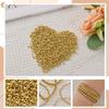 250Pcs 6mm 18K Gold Filled Spacer Beads for Jewelry Making, Smooth Round Beads for Bracelet, Seamless Ball Beads Brass Loose Beads Metal Beads for DIY Summer Hawaii Layered Necklace Bracelet Making view 4
