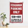 ADWD Cave Man Bar Ecuadorian Parking Only Tapestry Bar Accessories Man Cave Man Cave Decorations(100X150CM) view 1