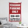 ADWD Cave Man Bar Ecuadorian Parking Only Tapestry Bar Accessories Man Cave Man Cave Decorations(100X150CM) view 3