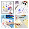 NBEADS 8Pcs Stars Painting Stencil, 6x6 Inch Reusable DIY Art and Craft Stencils Hollow Out Drawing Painting Template for Painting on Wood Fabric Paper Walls Canvas Furniture view 3