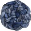 Hand Dyed Superfine Merino Tencel Roving for Spinning and Felting. 1oz Gunmetal view 1