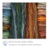 Hand Dyed Superfine Merino Tencel Roving for Spinning and Felting. 1oz Gunmetal view 2