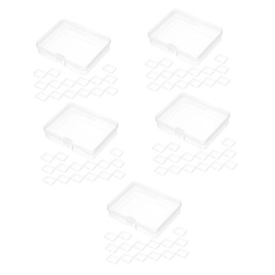 GALPADA 100pcs Plastic Storage Boxes Lids Craft Organizer for Beads Jewelry Small Items Bins