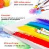 Stretched Canvas - 4x4, 5x7, 8x10, 9x12, 11x14 and Round Canvas 8x8, 10x10 (2 of Each) Total 14 Canvas Pack - 100% Cotton Blank Canvases for Oils Acrylics and Pouring view 3