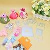 Alinacutle Flower Treat Box Bow Heart Bag Topper Set Metal Cutting Die Cut for Gifts Packing Handmade Paper Craft for Birthday Festival Celebrate Presents Container view 4