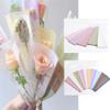 UnnFiko 50 Pack Single Rose Flower Sleeves for Bouquets, Flower Wrapping Paper Floral Wrap Bags with Ribbons Flower Tape for Florist Supplies Wedding (17.7 x 4.9 Inches) (Purple) view 4