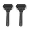 FLEXMAN 2Pcs Rubber Roller Tool, 6cm Soft Rubber Brayer Rollers, Rubber Brayer Roller for Printmaking view 1