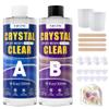 TQELFSS Epoxy Resin 20 OZ, Crystal Clear Epoxy Resin Kit, Fast Curing, Self Leveling, No Bubbles, No Yellowing Molding Casting for Molds, Jewelry Making, DIY Crafts -10 OZ Resina and 10 OZ Hardener view 1