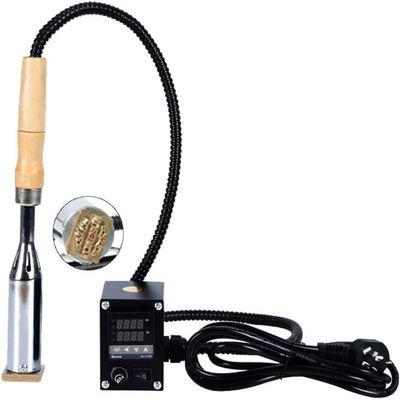HWMUH 300W Handheld Hot Foil Stamper, Portable Leather Stamping Machine with Digital Temperature Control, 32-752 Adjustable Temperature, for Woodworker Stamping Leather, Plastic, PU, PVC, Paper
