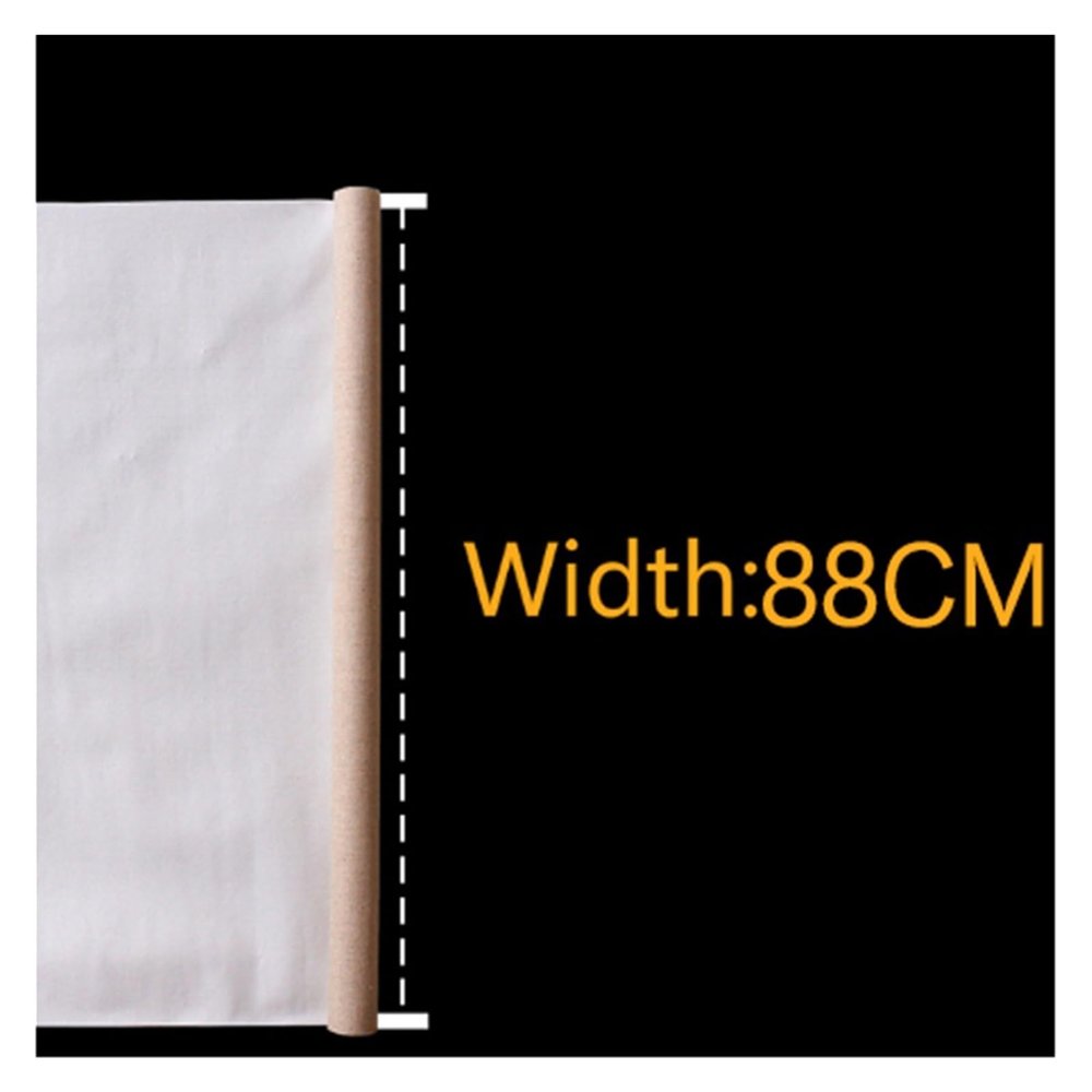 Blank Canvas Roll Professional Blank Canvas for Painting Layer Acrylic Oil Painting Canvas Linen Blend Primed Art Supplies for Artist 1M One Roll for Art Painting(Width 88cm 1M Length)