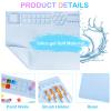 Mikiwon Painting Station, Paint Brush Cleaner and Silicone Art Mat 20"X16" with 10 Paint Brushes, Paint Brush Rinser, Art Supplies Set (Blue) view 4