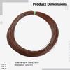Chewtoyo Round Rattan Fix Kit Wicker Repair Material for Basket - Rattan Repair Roll DIY view 3