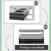 Hlixzoy Flatbed Printmaking Machine/Woodcut Printmaking, 35X24cm Double Rod Centering Line Press, Printing Manual Rod Press, Craft Supplies Tools for Cards, Stamps view 4