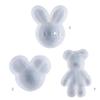 KAHDGSS Shiny Glossy Diamond Rat for Head Keychain Silicone Epoxy Resin Mold DIY Keychain Pendant Jewelry for Valentine Gift CRA view 3