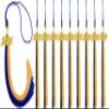 GRADFTY 10 Pieces 2025 Graduation Tassels Bulk, Blue and Gold Tassels 2025 view 1