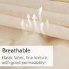 2 Yards 100% Cotton Unbleached Muslin Fabric, 63 Inch X 2 Yards by The Yard, Medium & Light Weight Draping Fabrics Suitable for Sewing, Embroidery, Garments, Apparel Cloth and Crafts Material-Natural view 4