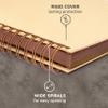 Zenacolor Photo Album 10x10 Inch DIY Scrapbook Album 80 Pages Thick Kraft Paper Memory Book for Wedding and Anniversary Family (Brown, 10 Inch) view 4