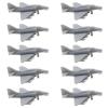 10PCS A-4 Skyhawk Fighter 1/2000-1/350 Scale Model Battle-Plane Military Model Airplane DIY Miniature Mould Collection(1/400 (29.7mm)) view 1