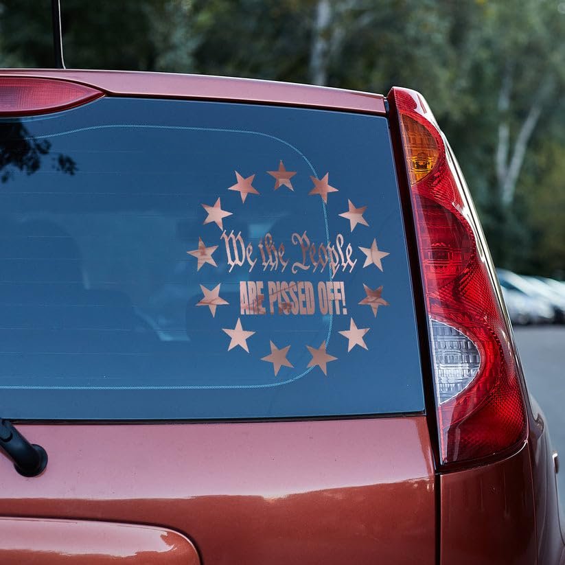 We the people are pissed off 1776 car van truck SUV boat motorcycle window door hood vinyl decal