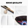 JIPOFD Black White Rose Creative Triangular Leather Pencil Case Is Light And Convenient With Large Storage Capacity view 2