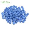 MECCANIXITY 100pcs 8mm Rhinestone Beads for Jewelry Making, Bling Disco Bead Sparkle Diamond Clay Bead for Necklace Bracelet Christmas, Light Blue view 3