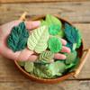RATREE 888 100 pcs Mlberry Paper Leaves Rose Leaves Sunflowers Leaves Hydrangea Leaves Lotus Leaves Scrapbooking Wedding DIY Craft Supplies Card (Mixed Green Leaves.) view 2