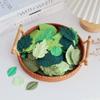 RATREE 888 100 pcs Mlberry Paper Leaves Rose Leaves Sunflowers Leaves Hydrangea Leaves Lotus Leaves Scrapbooking Wedding DIY Craft Supplies Card (Mixed Green Leaves.) view 4