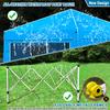 CooTentler 10X10X9FT Waterproof Portable Paint Booth with 2pcs Air Filters & Foldable Frames, Rainproof Spray Booth for Auto Parts, Furniture and Other Items Painting (Blue) view 2