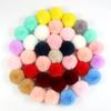 ECYC Ltd 10 Pcs 2" Mini Faux Fur Pom Poms for Crafts, Small Fluffy Pom Poms with Elastic Loop Soft Pompoms Balls for DIY Crafts, Key Chain, Jewelry Making, Knitting Projects, Clothing Decorations view 4
