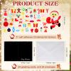 Knitgrip 24 Set DIY Christmas Card Making Kits Snowman Kit Handmade Cards Santa Claus Greeting Card Kit Envelopes All Supplies for DIY Craft Christmas Decoration Party Favors view 2