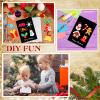 Knitgrip 24 Set DIY Christmas Card Making Kits Snowman Kit Handmade Cards Santa Claus Greeting Card Kit Envelopes All Supplies for DIY Craft Christmas Decoration Party Favors view 4