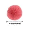ECYC Ltd 10 Pcs 2" Mini Faux Fur Pom Poms for Crafts, Small Fluffy Pom Poms with Elastic Loop Soft Pompoms Balls for DIY Crafts, Key Chain, Jewelry Making, Knitting Projects, Clothing Decorations view 3