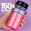 LEOBRO Pink Glitter, 150g/5.29oz Chunky Glitter for Crafts, Resin, Nail Body Art, Party Decorations, Iridescent Pink view 2