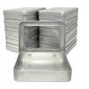 Forever bene Tin Box Small Metal Storage Box w/Clear Lid - Portable for Beads, JewelryCrafts, Zyn Tin,Mint Candy,Small Items Travel,Stackable,DIY,Versatile,With Adhesive Label (Silvery 12 Pcs) view 1