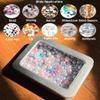 Forever bene Tin Box Small Metal Storage Box w/Clear Lid - Portable for Beads, JewelryCrafts, Zyn Tin,Mint Candy,Small Items Travel,Stackable,DIY,Versatile,With Adhesive Label (Silvery 12 Pcs) view 4