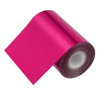 PATIKIL 4"x400Ft Hot Stamping Foil Paper, Heat Transfer Hot Stamping Paper Foil Roll for Leather DIY Logo Decor Craft Gift Package Scrapbook Card, Rose Red