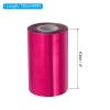 PATIKIL 4"x400Ft Hot Stamping Foil Paper, Heat Transfer Hot Stamping Paper Foil Roll for Leather DIY Logo Decor Craft Gift Package Scrapbook Card, Rose Red view 2