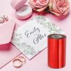 PATIKIL 4"x400Ft Hot Stamping Foil Paper, Heat Transfer Hot Stamping Paper Foil Roll for Leather DIY Logo Decor Craft Gift Package Scrapbook Card, Rose Red view 4
