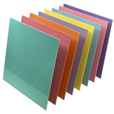 Pastel Acrylic Variety Pack | 2.6mm (1/8th Inch), 12x12 inch, CO2 Laser & Glowforge Performance Series Ready, cast Acrylic in a Variety of Solid Opaque Colors, Craft Closet Brand