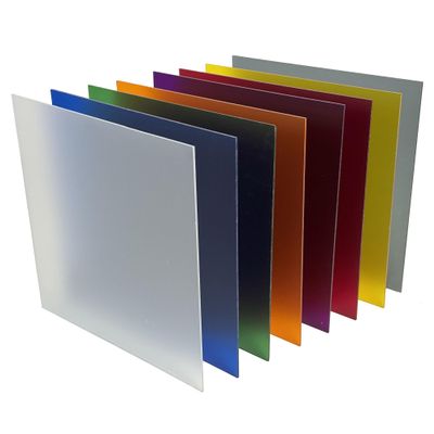 Frosted Acrylic Variety Pack | 2.6mm (1/8th Inch), 12x12 inch, CO2 Laser & Glowforge Ready, cast Acrylic in a Variety of Solid Opaque Colors, Craft Closet Brand