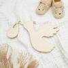 DIY Stork Baby Shower Decorations 16-inch, 1/8 inch Thick, Pack of 2 Pregnancy Announcement/Baby Announcement Sign Prop for Nursery Decor, by Woodpeckers view 4