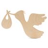 DIY Stork Baby Shower Decorations 23-inch, 1/8 inch Thick, Pack of 5 Pregnancy Announcement/Baby Announcement Sign Prop for Nursery Decor, by Woodpeckers view 1