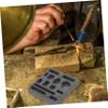 JEWEDECO 11holes Graphite Casting Mould Removable Plate Ingot Mold for Metal Melting view 2