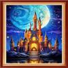 Foxhool Stamped Cross Stitch Kits,11CT Printed Cross Stitch Pattern Full Embroidery Kits for Beginner Needlepoint Kits-Magic Castle 16x20 inch view 1